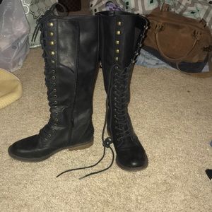 High combat boots